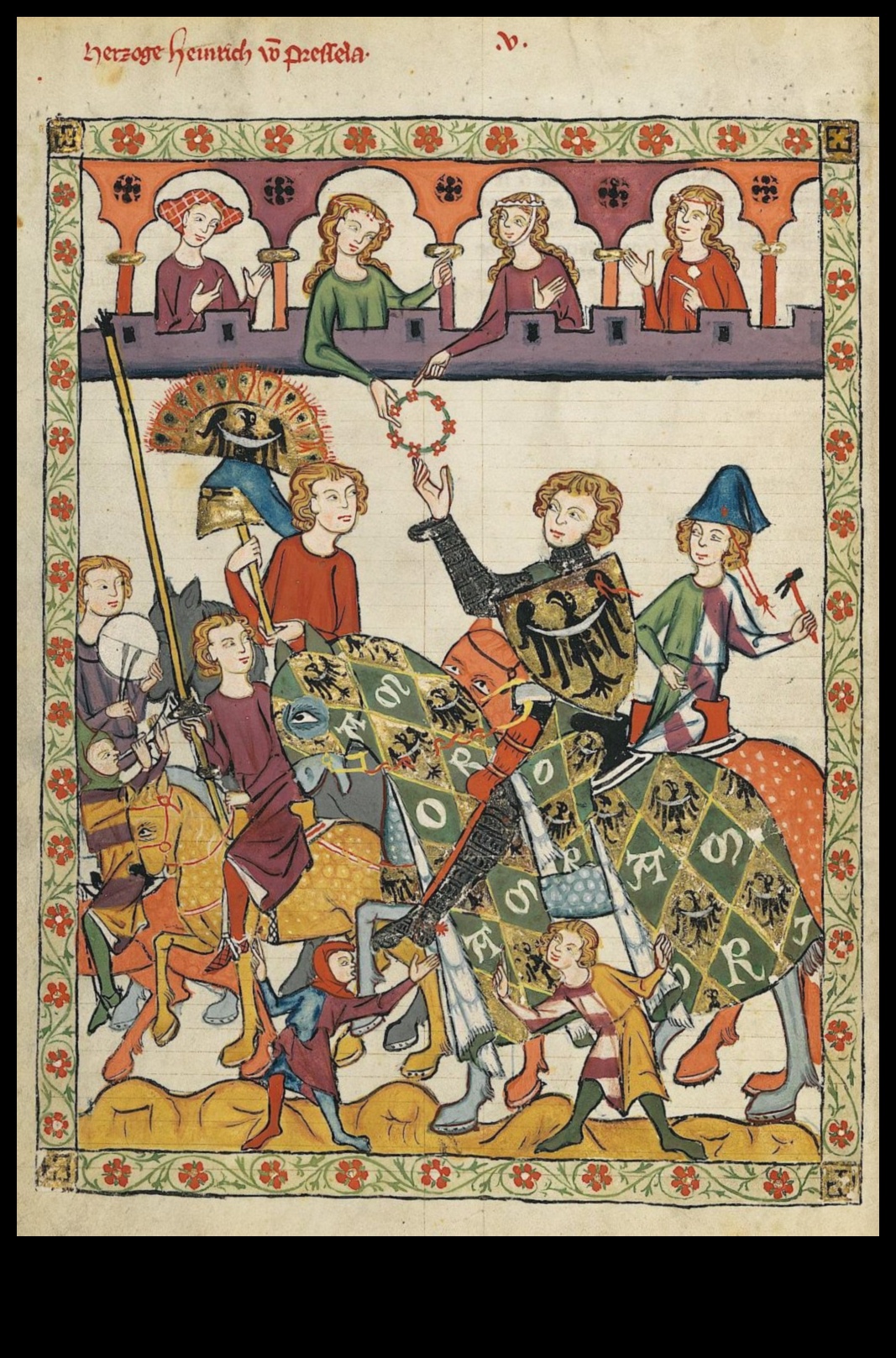 Bruņniecības hronikas: varoņteiku attēlošana viduslaiku mākslā