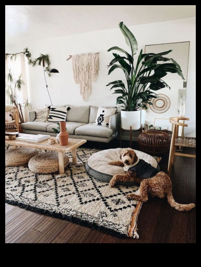 Kā es varu iekļaut Bohēmijas dekoru idejas savā dzīvojamā istabā?