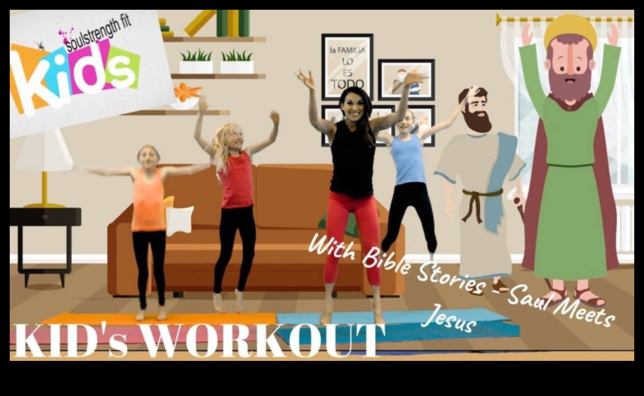 Fit Fables: stāstu grāmatas iedvesmoti bērnu treniņi fitnesa pasakām