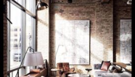Kā nelielā viesistabā ieviest industriālo šiks dekoru?